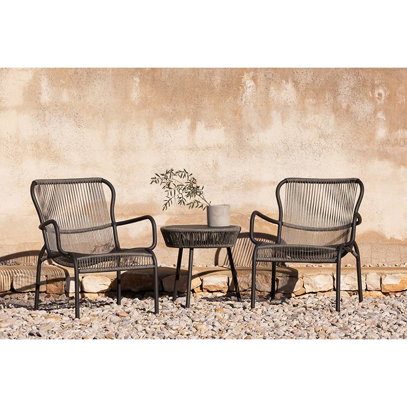 Fauteuil extérieur Fauteuil LOOP Noir VINCENT SHEPPARD