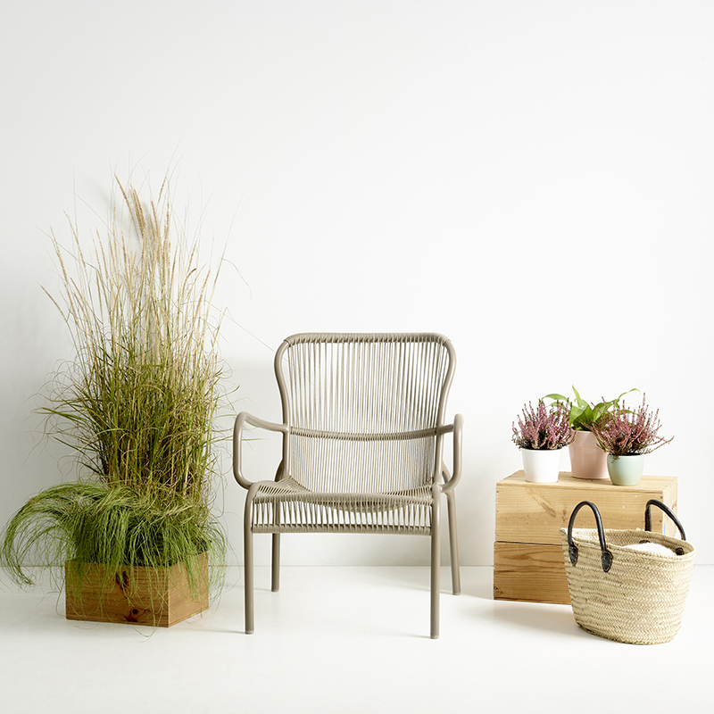 Fauteuil extérieur Fauteuil LOOP Taupe VINCENT SHEPPARD
