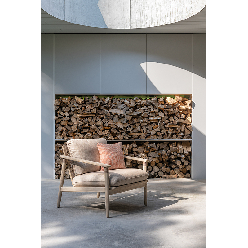 Fauteuil extérieur Fauteuil DAVID Savane Coconut  S2222 VINCENT SHEPPARD