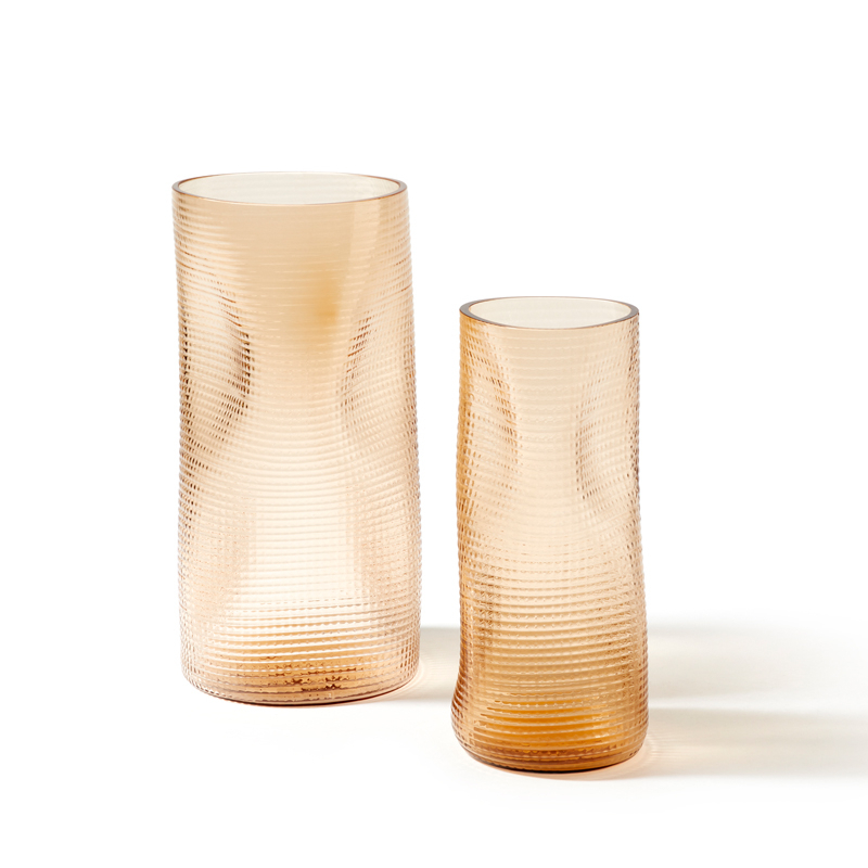 Vase Vase CORAL H 34 Rose transparent CASSINA