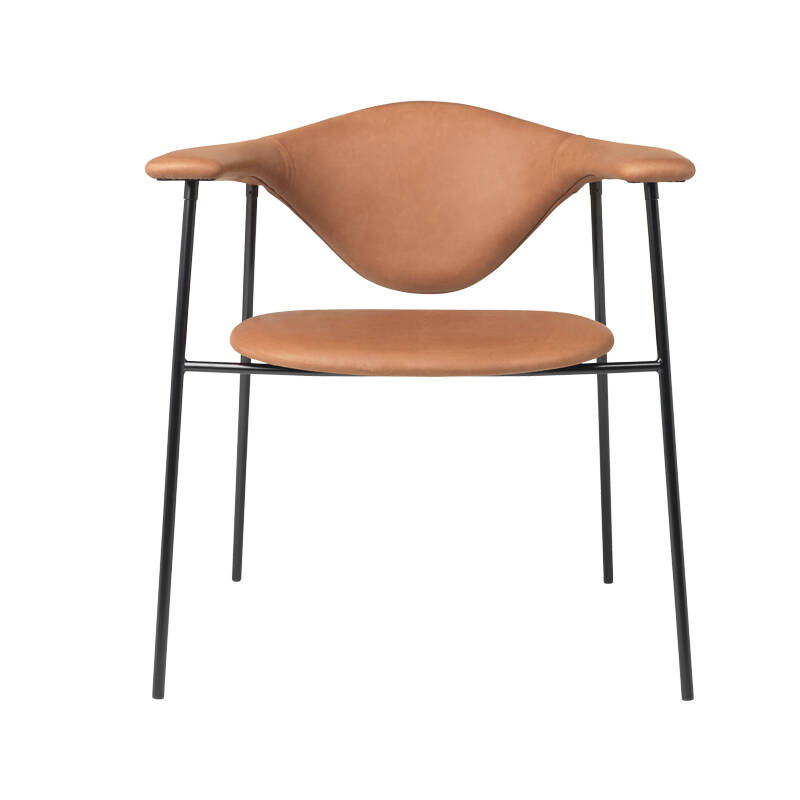 MASCULO DINING 4-leg leather Rust 21002