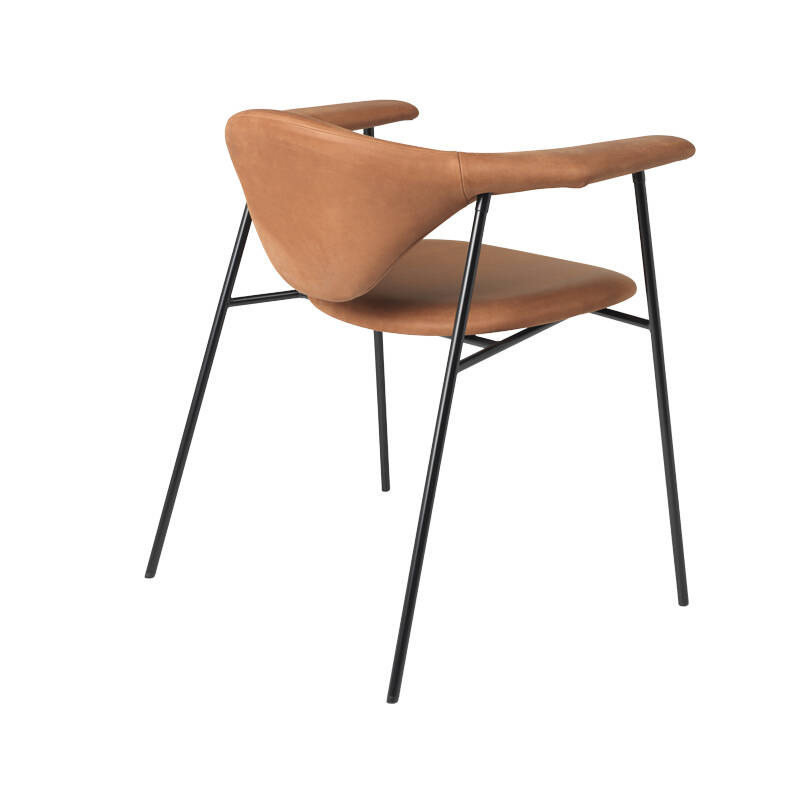MASCULO DINING 4-leg leather Rust 21002