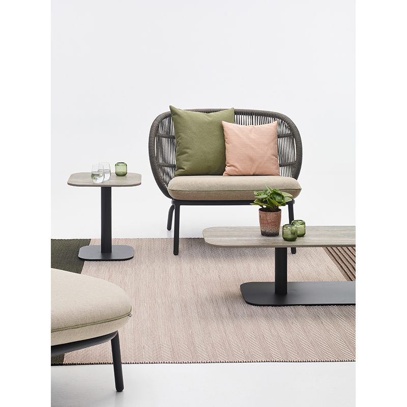 Fauteuil extérieur Fauteuil KODO Gris fossile/ Almond VINCENT SHEPPARD