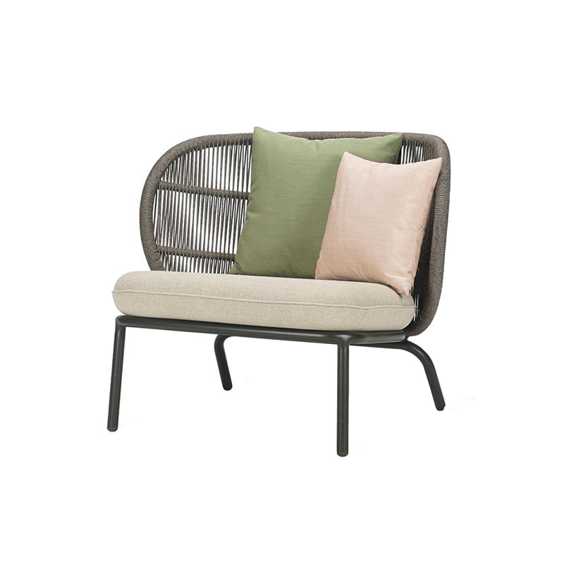 Fauteuil extérieur Fauteuil KODO Gris fossile/ Almond VINCENT SHEPPARD