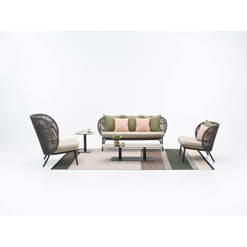 Fauteuil extérieur Fauteuil KODO Gris fossile/ Almond VINCENT SHEPPARD