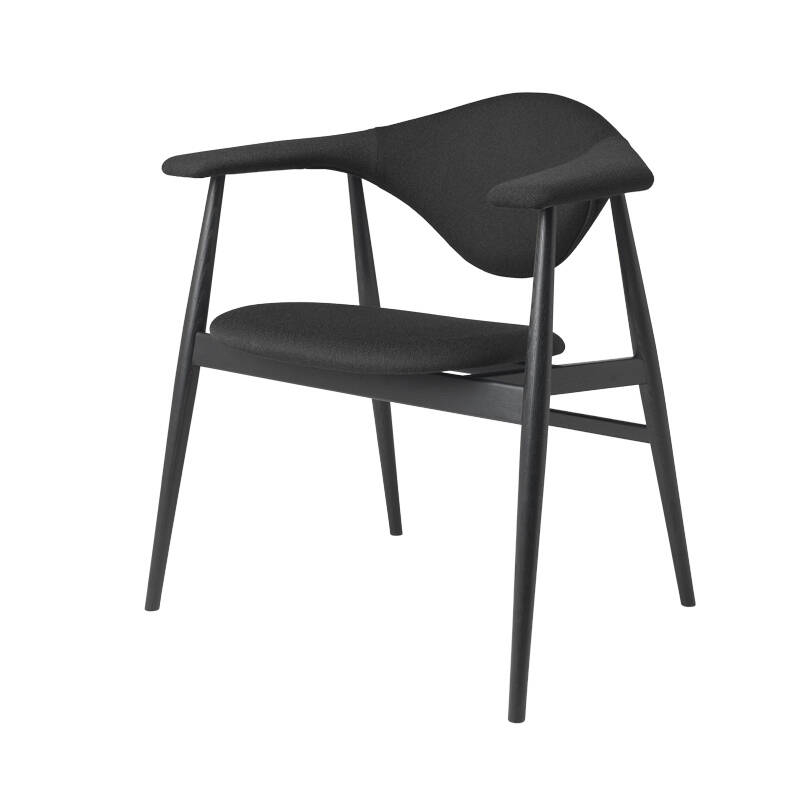 Chaise MASCULO DINING bois tissu Vidar 182 GUBI