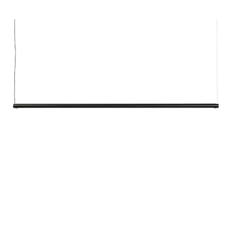 Suspension LINEAR FACTOR lumière diffuse Noir HAY