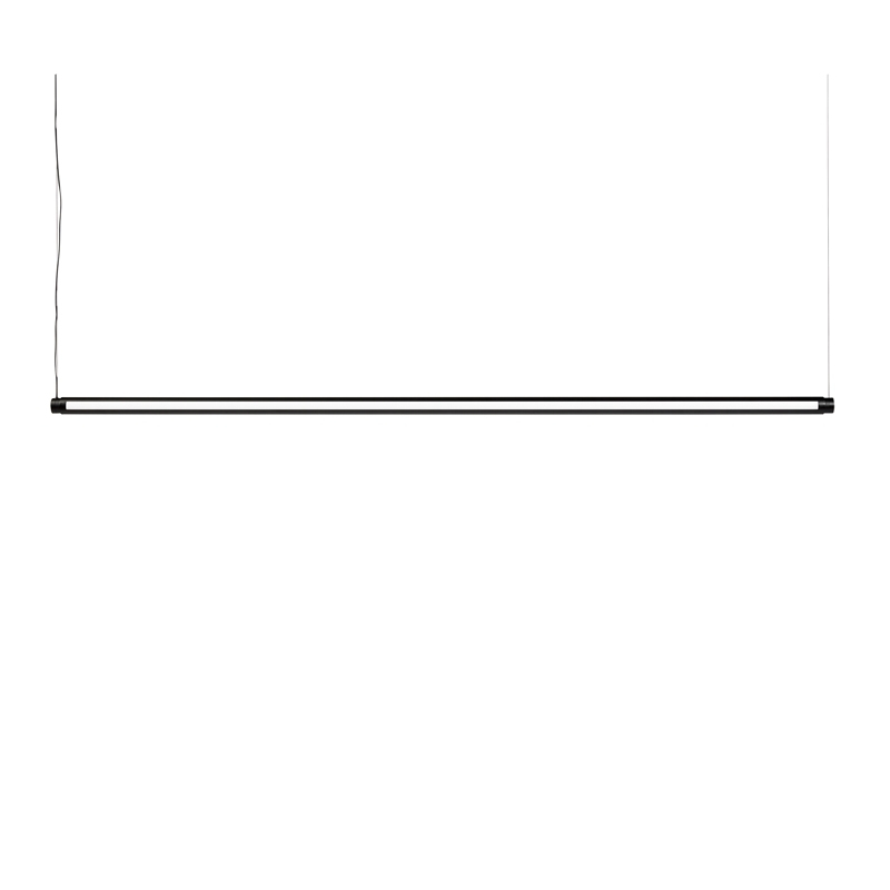 Suspension LINEAR FACTOR lumière diffuse Noir HAY