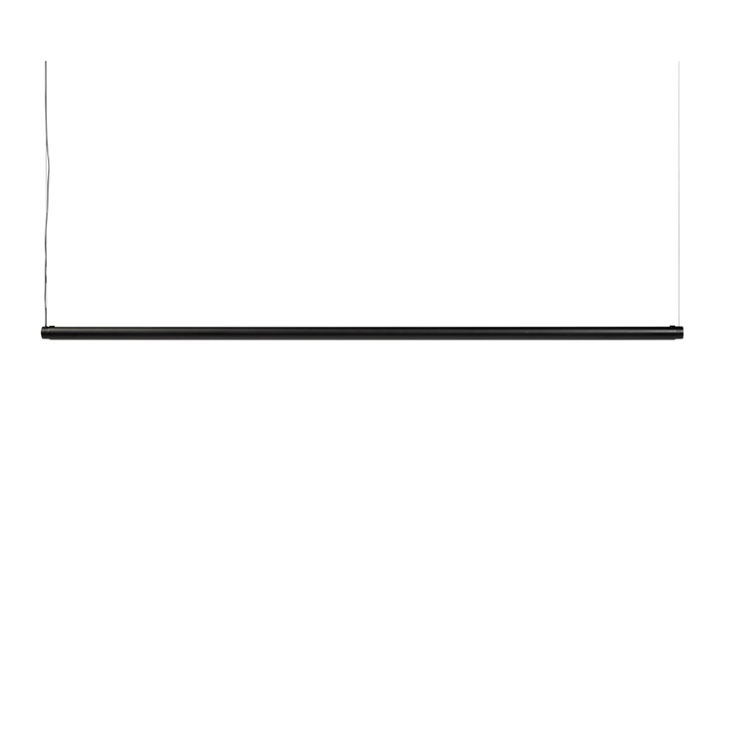 Suspension LINEAR FACTOR lumière diffuse Noir HAY