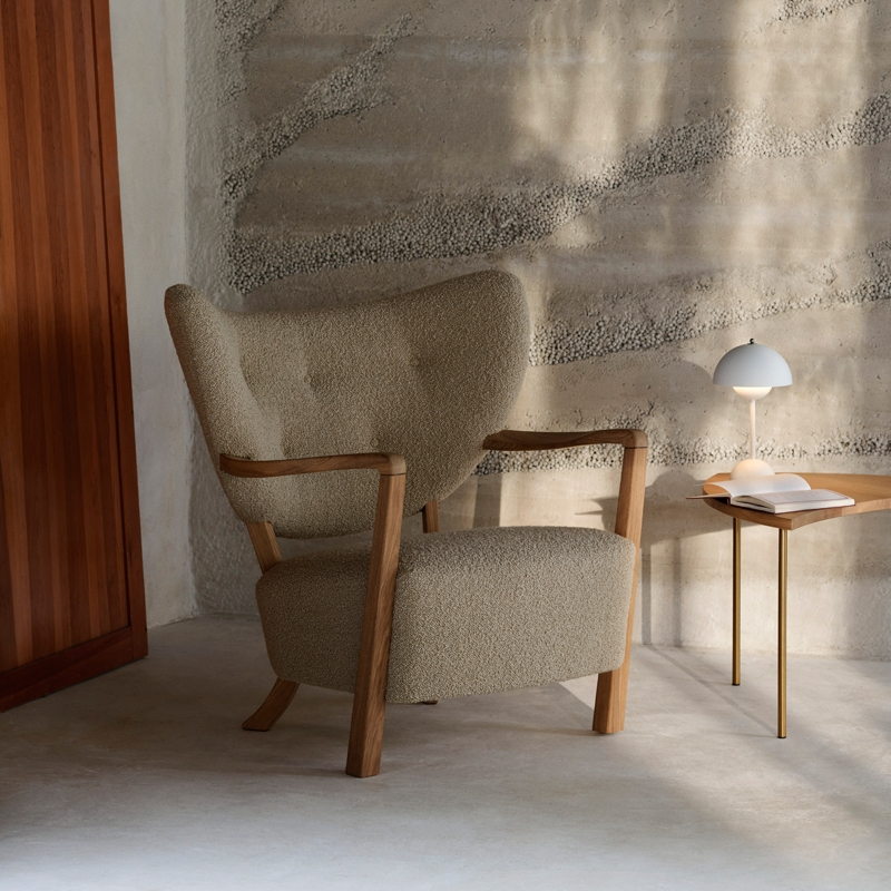 Fauteuil WULFF ATD2 & Pouf ATD3 Karakorum 003 AND TRADITION