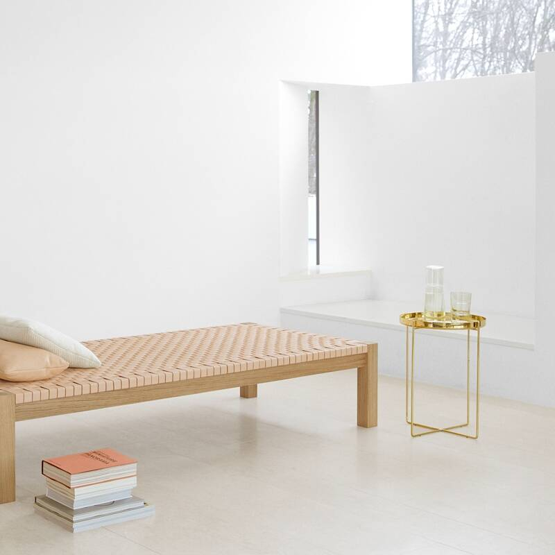 Table d'appoint guéridon CM05 HABIBI Ø 37 x H 47 Cuivre E15
