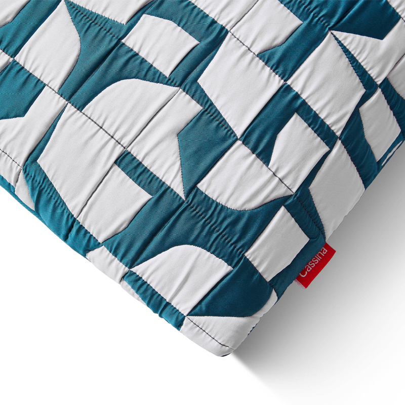 Coussin Coussin MOSAIC FRAME Bleu saphir CASSINA