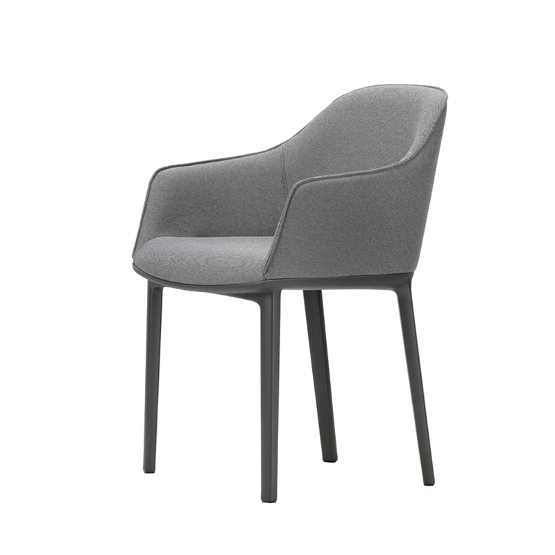 Chaise SOFTSHELL Gris sierra/noir 74 VITRA