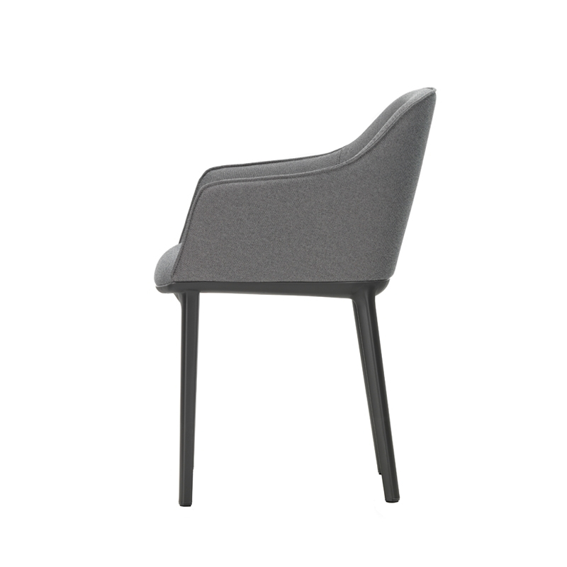 Chaise SOFTSHELL Gris sierra/noir 74 VITRA