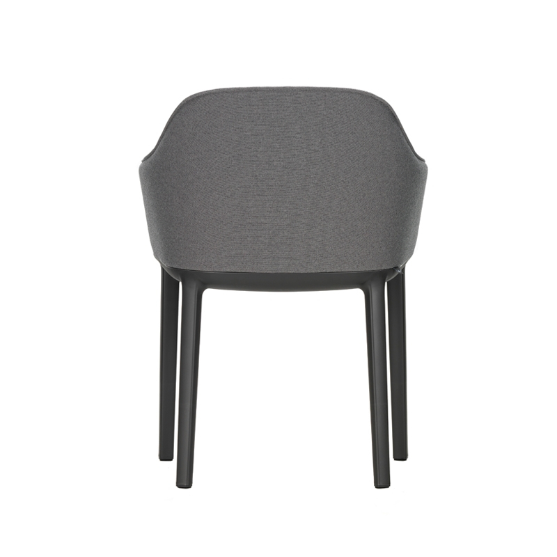 Chaise SOFTSHELL Gris sierra/noir 74 VITRA