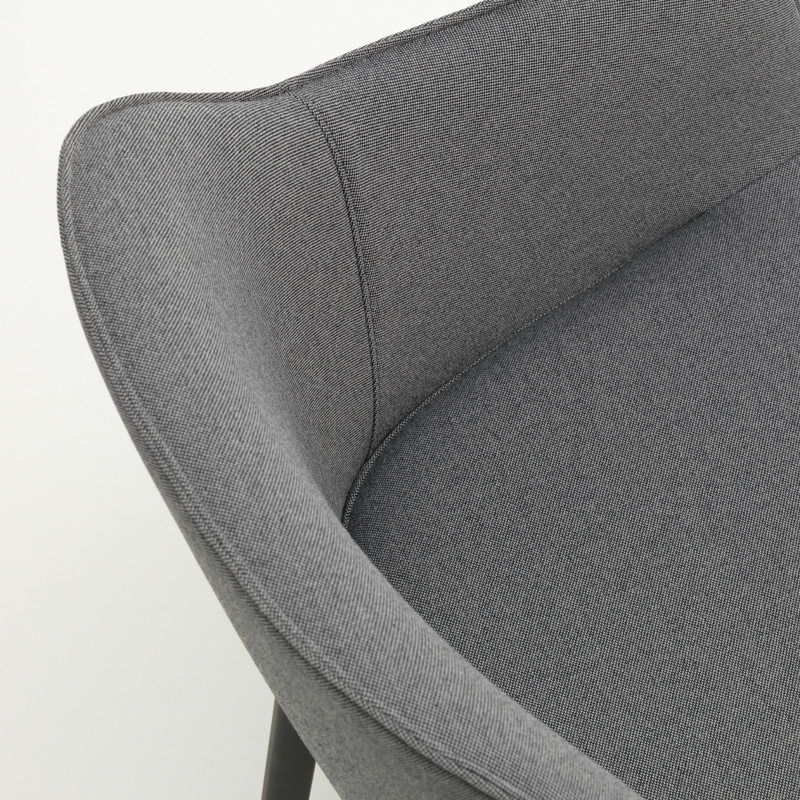 Chaise SOFTSHELL Gris sierra/noir 74 VITRA