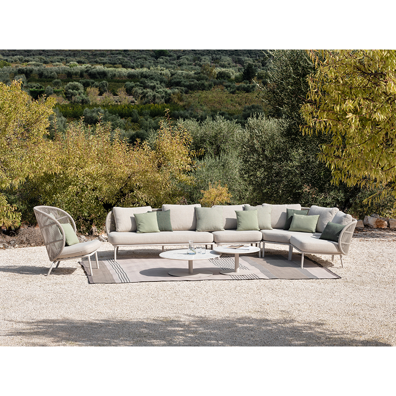 Canapé extérieur Canapé KODO MODULAR 1 place Blanc Dune/ Almond VINCENT SHEPPARD
