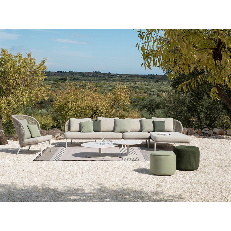 Canapé extérieur Canapé KODO MODULAR 1 place Blanc Dune/ Almond VINCENT SHEPPARD