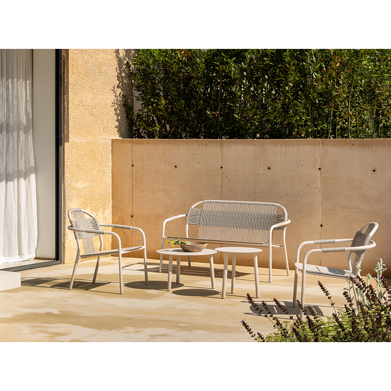 Table basse extérieur Table basse LILO Blanc Dune VINCENT SHEPPARD