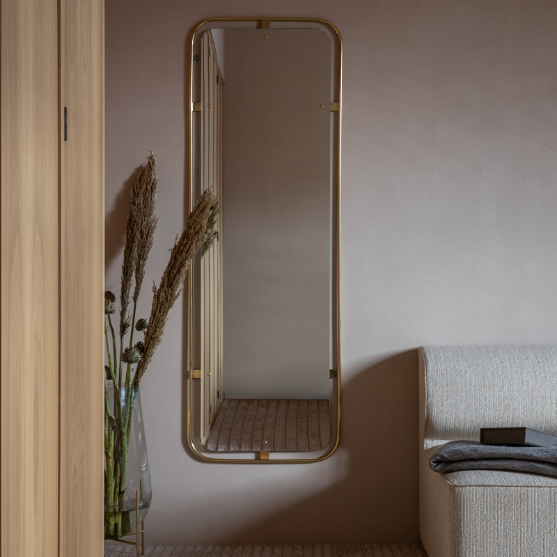 Miroir NIMBUS RECTANGULAR Laiton poli AUDO COPENHAGEN
