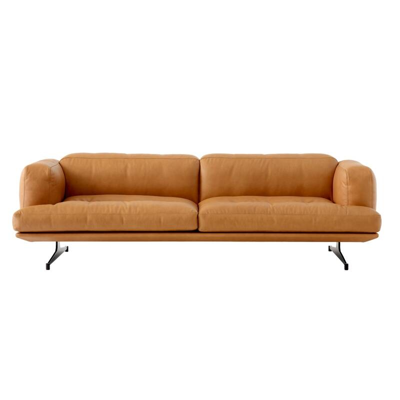 Canapé INLAND AV23 cuir Cuir cognac AND TRADITION