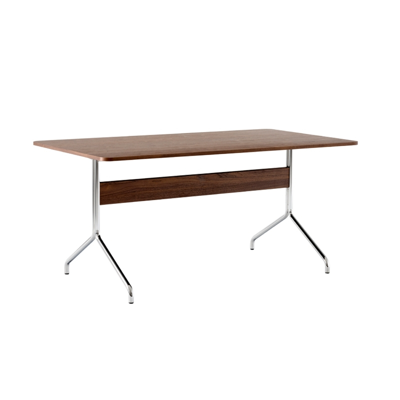 Table PAVILION AV18 Noyer/ chrome AND TRADITION