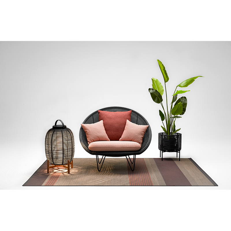 Luminaire extérieur Lanterne TIKA base acier 47x69 Noir VINCENT SHEPPARD
