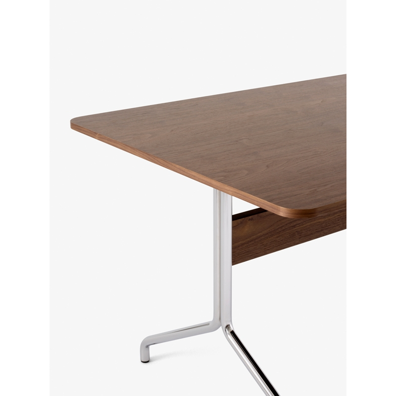 Table PAVILION AV19 Noyer/ chrome AND TRADITION