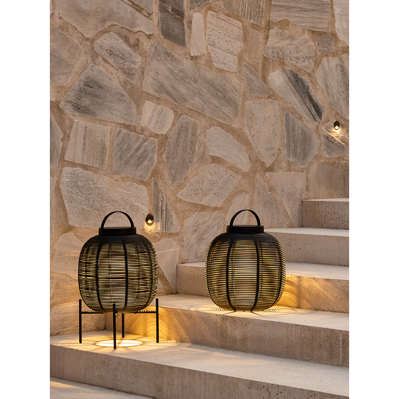 Luminaire extérieur Lanterne TIKA base acier 35x59 Noir VINCENT SHEPPARD