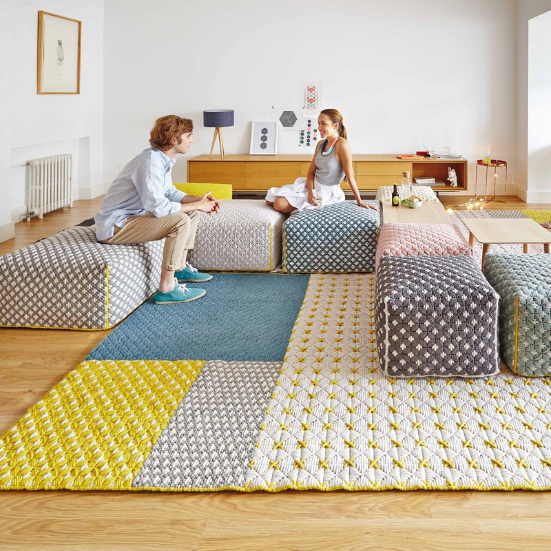 Tapis Tapis SILAÏ Bleu GAN