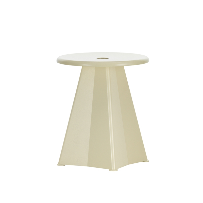 Tabouret TABOURET MÉTALLIQUE Prouvé Blanc Colombe VITRA