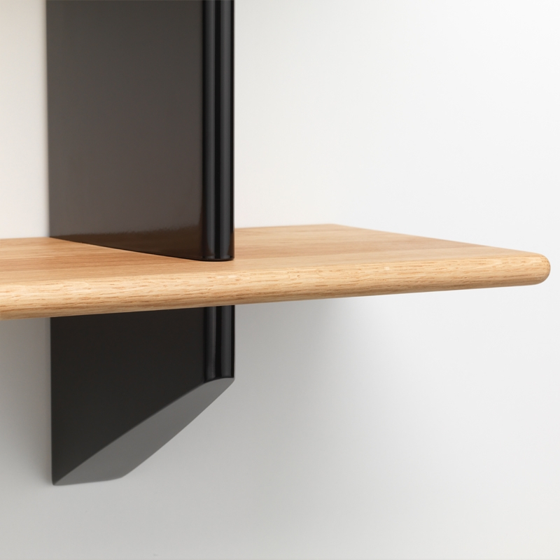 Etagère RAYONNAGE MURAL Chêne naturel/ noir VITRA
