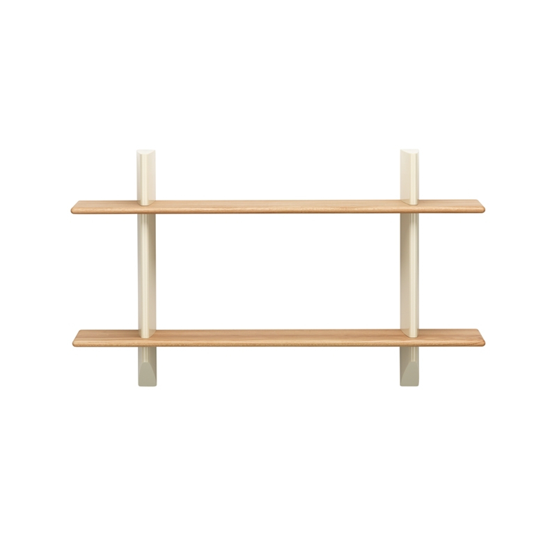 Etagère RAYONNAGE MURAL Chêne naturel/ Prouvé Blanc Colombe VITRA