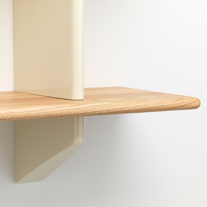 Etagère RAYONNAGE MURAL Chêne naturel/ Prouvé Blanc Colombe VITRA