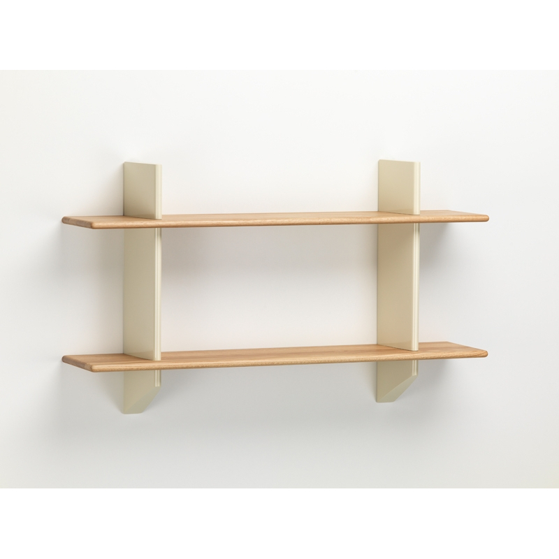 Etagère RAYONNAGE MURAL Chêne naturel/ Prouvé Blanc Colombe VITRA