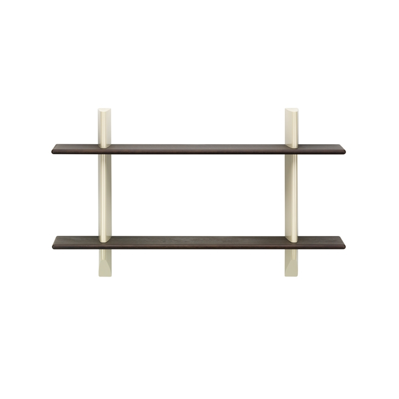 Etagère RAYONNAGE MURAL Chêne foncé/ Prouvé Blanc Colombe VITRA