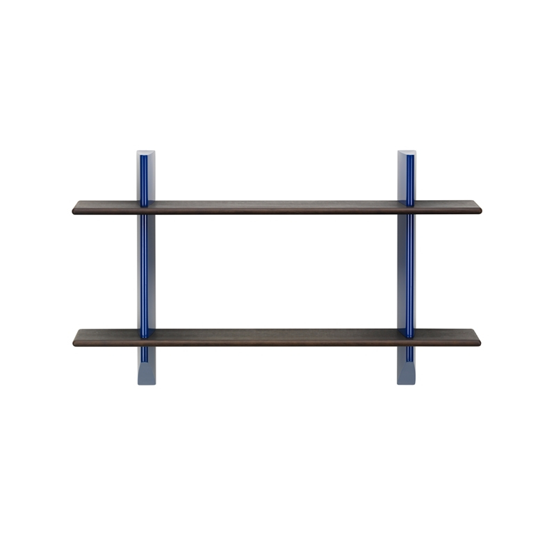 Etagère RAYONNAGE MURAL Chêne foncé/ Prouvé Bleu Marcoule VITRA
