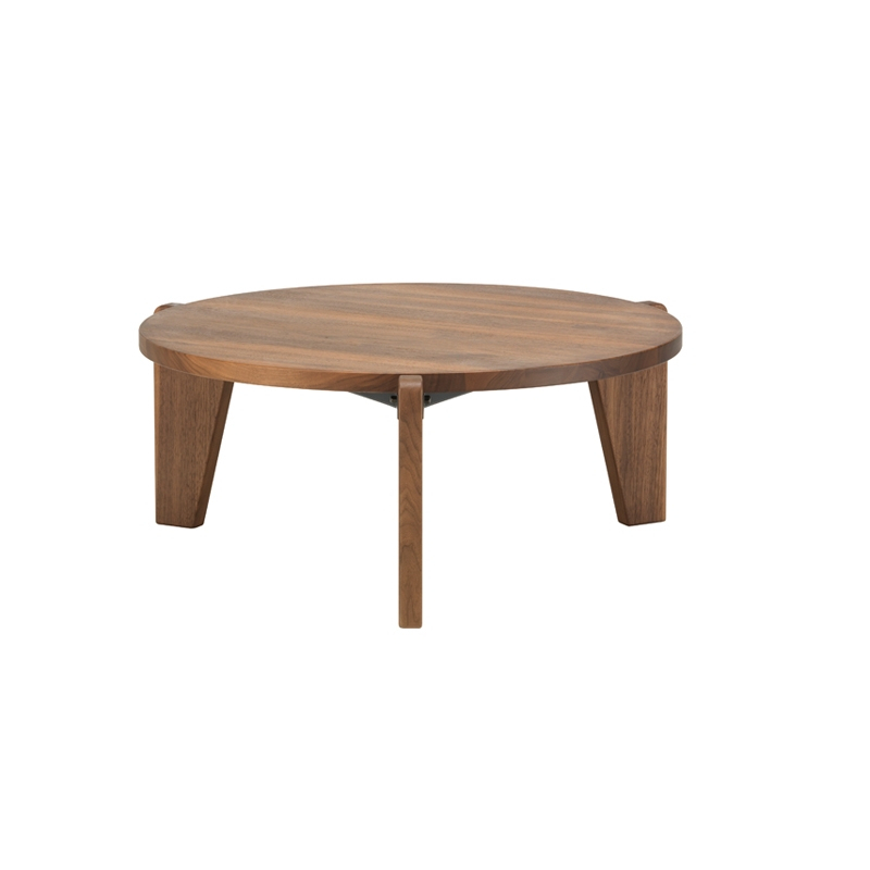 Table basse GUÉRIDON BAS Noyer VITRA