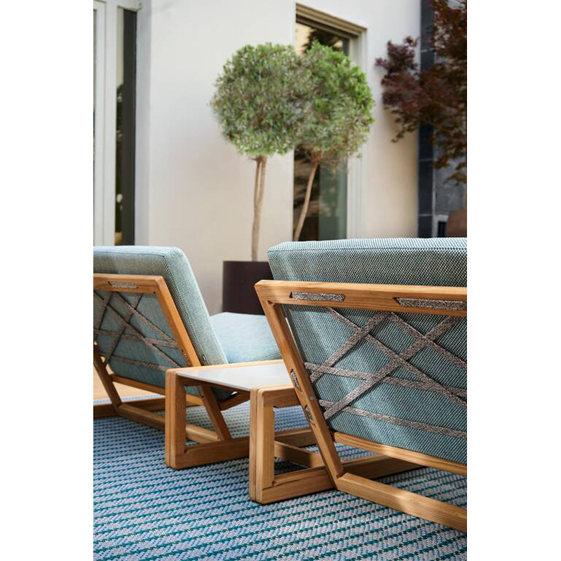 Table basse extérieur Table basse CARLOTTA 72x87 Gris CASSINA