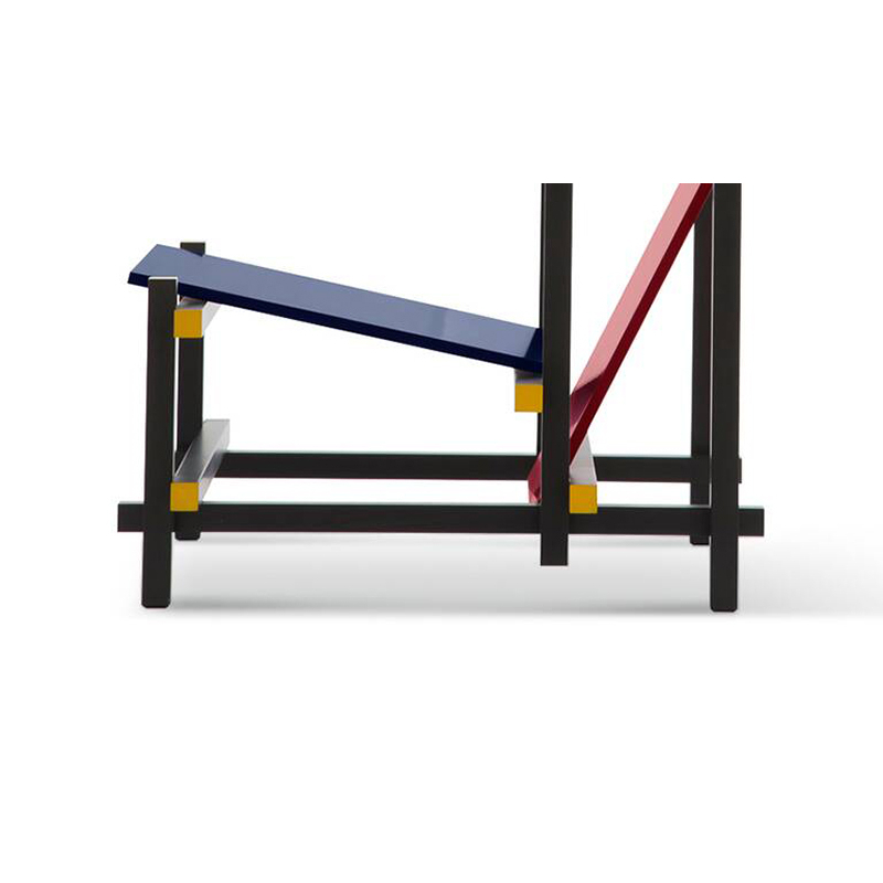 Fauteuil RED AND BLUE Noir / bleu / rouge / jaune CASSINA