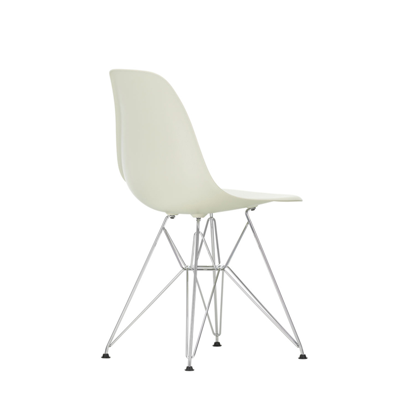 Chaise EAMES PLASTIC CHAIR DSR Pieds Tour Eiffel Gris galet RE VITRA