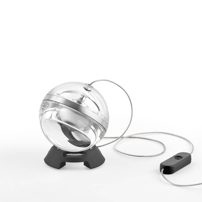 Lampe à poser LIMBUS EYE Aluminium/ base noire LUMINA