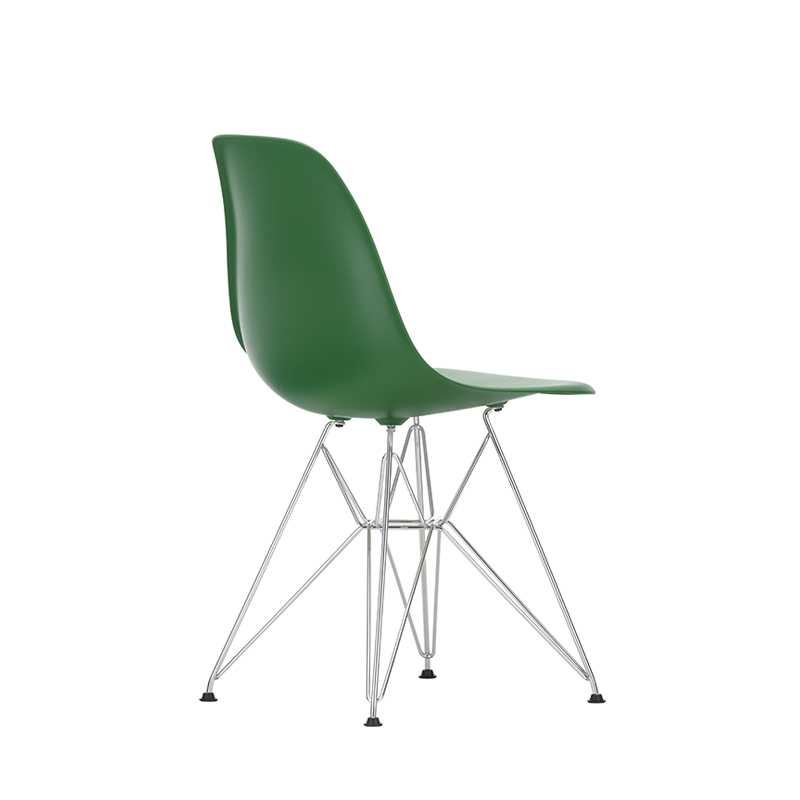 Chaise EAMES PLASTIC CHAIR DSR Pieds Tour Eiffel Vert émeraude RE VITRA