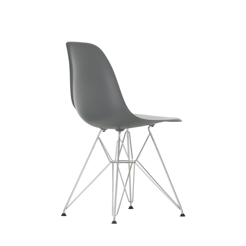 Chaise EAMES PLASTIC CHAIR DSR Pieds Tour Eiffel Gris granit RE VITRA