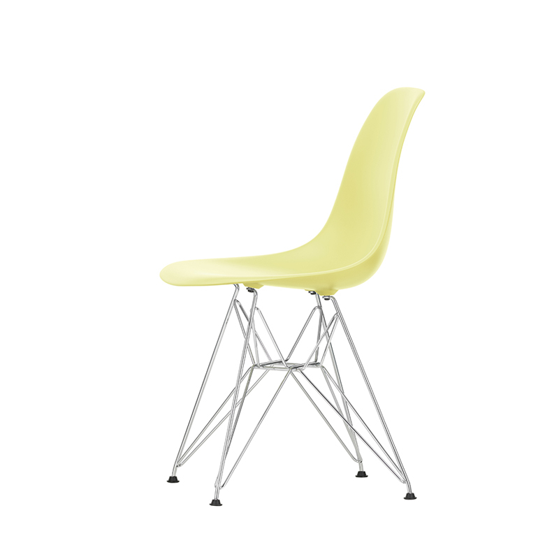 Chaise EAMES PLASTIC CHAIR DSR Pieds Tour Eiffel Citron RE VITRA