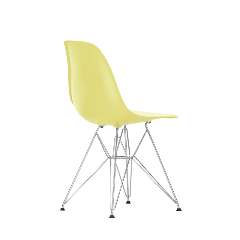 Chaise EAMES PLASTIC CHAIR DSR Pieds Tour Eiffel Citron RE VITRA