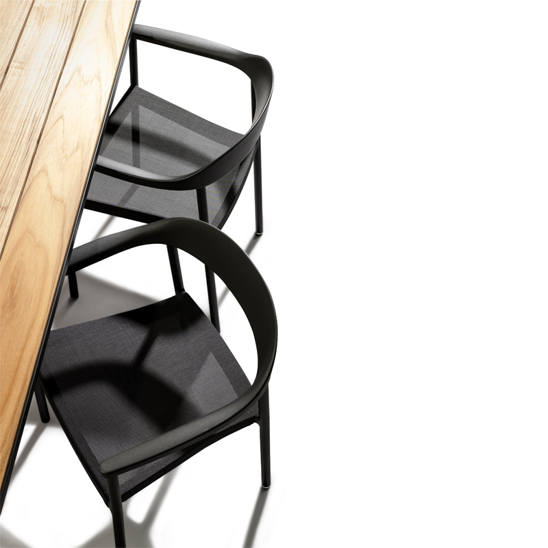 Chaise extérieur Petit fauteuil ILLUM Wengé TRIBU