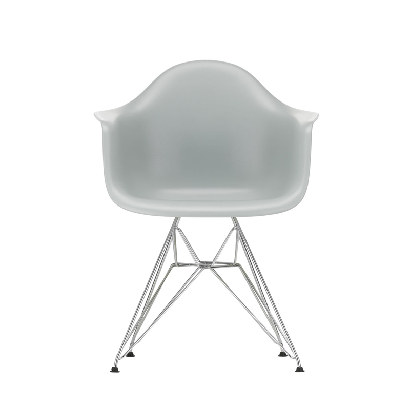 EAMES PLASTIC ARMCHAIR DAR pieds Tour Eiffel Gris clair RE