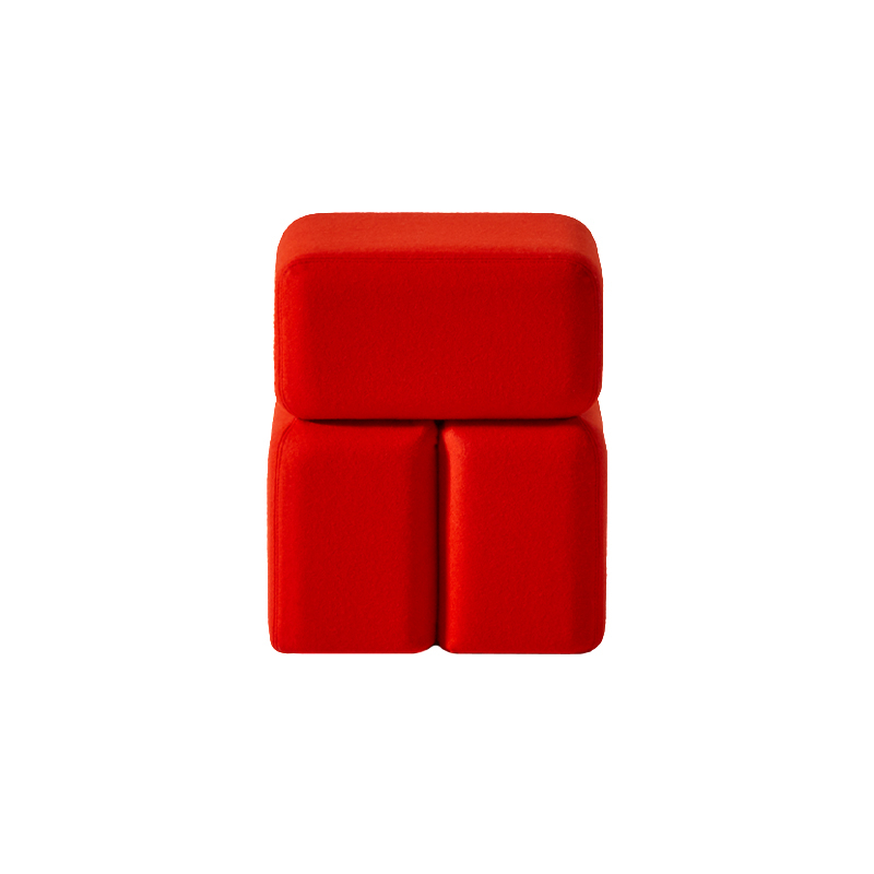 Pouf SOFT CORNERS L 35 Lincoln Pomodoro CASSINA