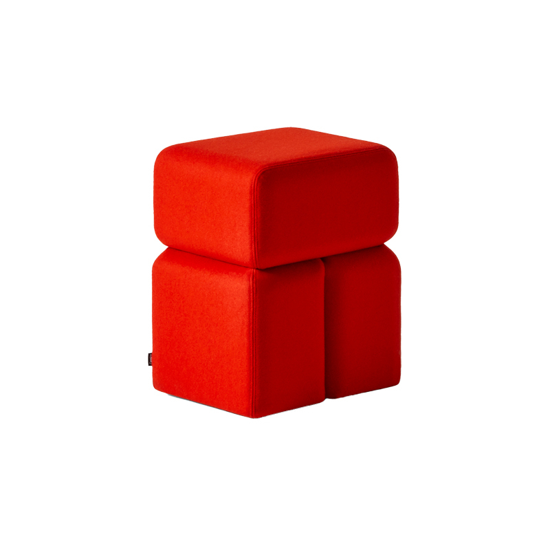 Pouf SOFT CORNERS L 35 Lincoln Pomodoro CASSINA